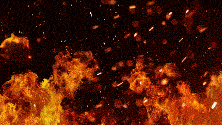 火光漫天大火燃烧火焰火星