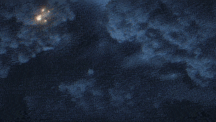 恐怖乌云聚集遮天蔽日天空变幻