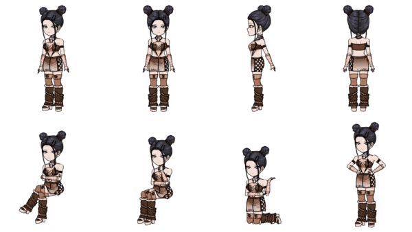 都市女人物含动作1