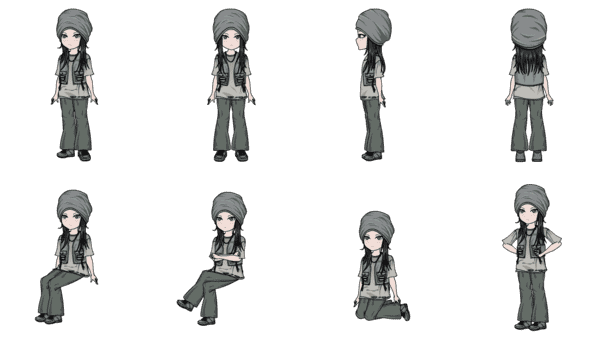 都市女人物含动作4