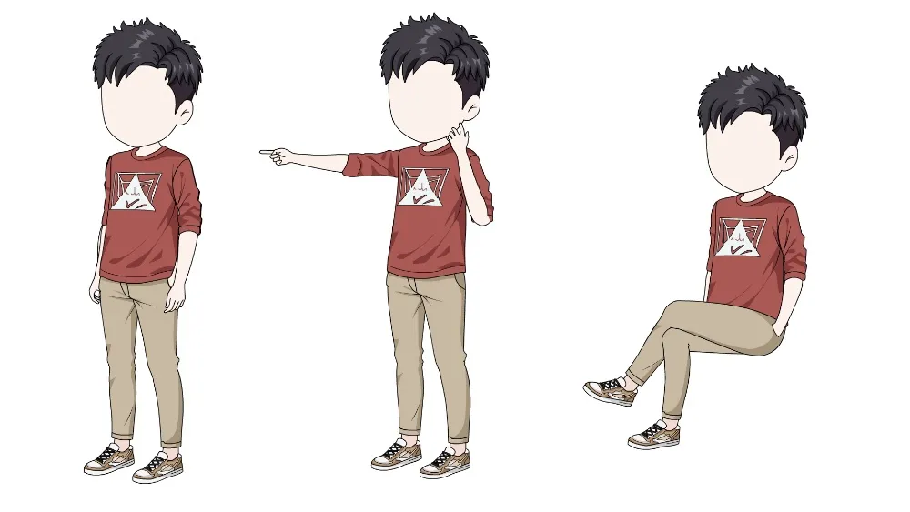 AN都市人物带万能动作 都市男人物290