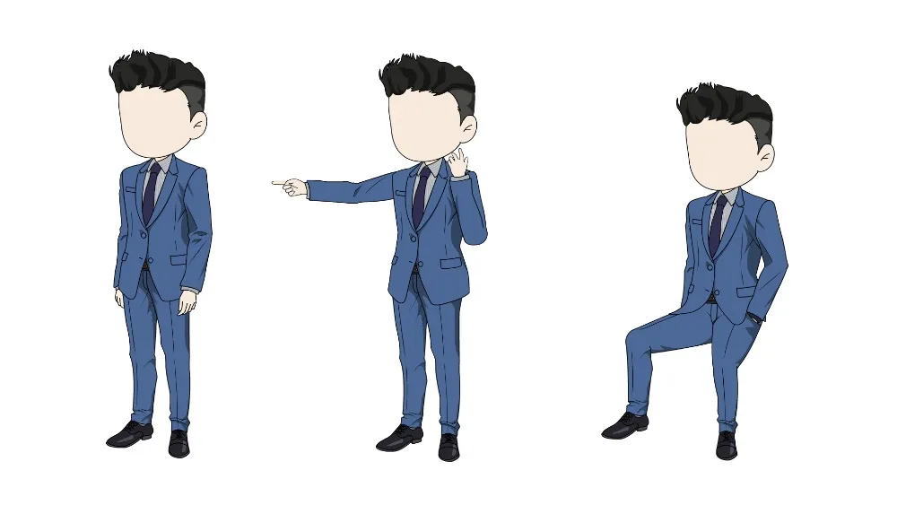 AN都市人物带万能动作 都市男人物292