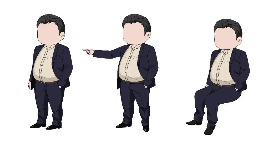 AN都市人物带万能动作 都市男人物295