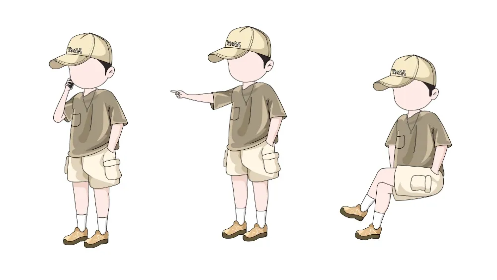 AN都市人物带万能动作 都市男人物300