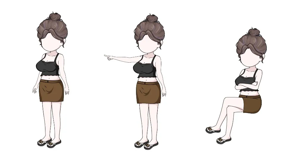 AN都市人物带万能动作 都市女人物301