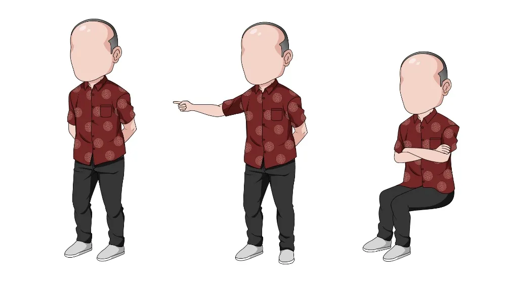 AN都市人物带万能动作 都市男人物303