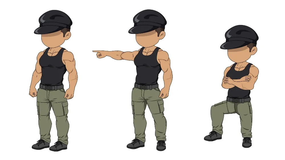 AN都市人物带万能动作 都市男人物297