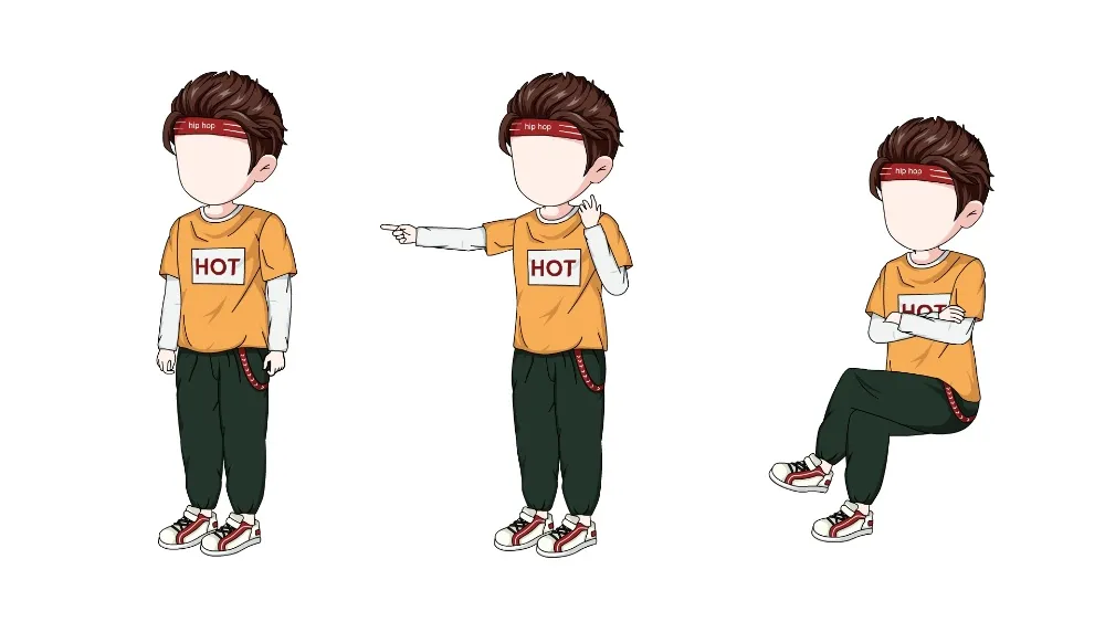 AN都市人物带万能动作 都市男人物314