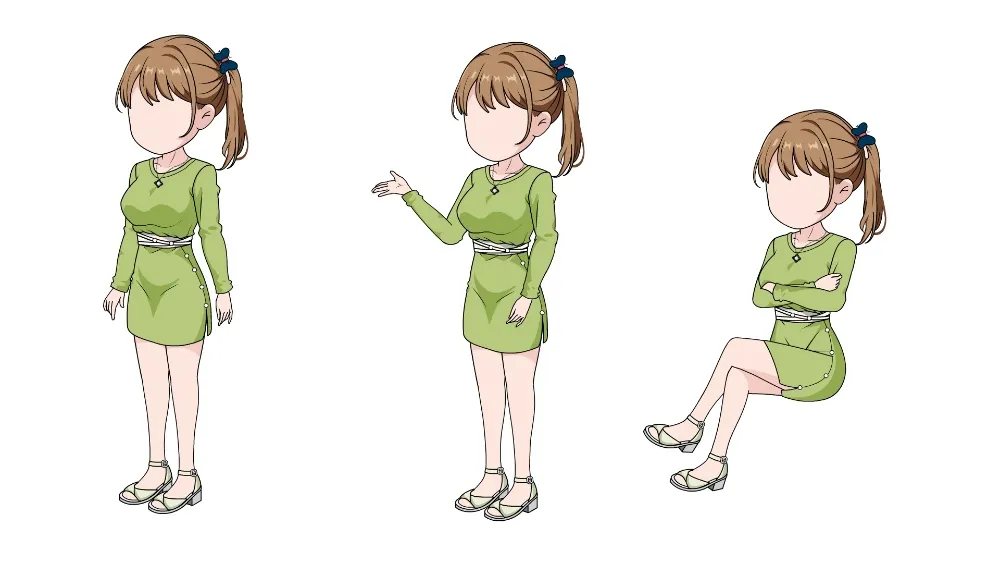 AN都市人物带万能动作 都市女人物315