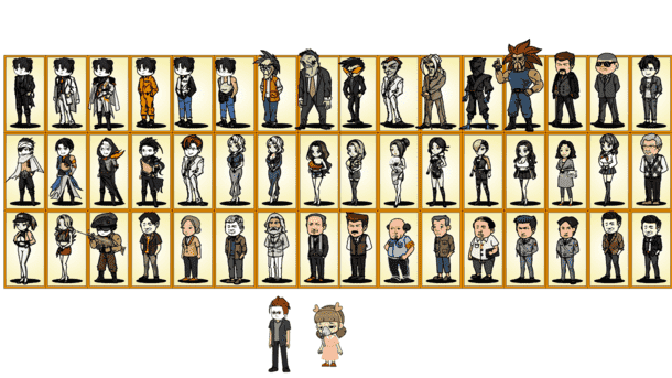 AN都市人物已分层 52个都市人物