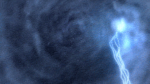 狂暴雷电乌云冰龙攻击