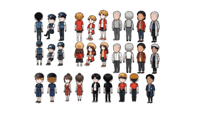 AN都市人物不带万能动作，其它职业4