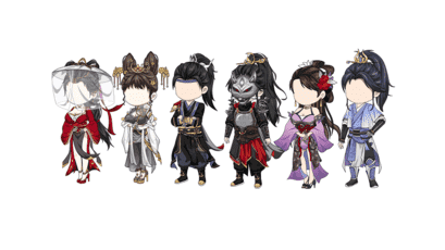 AN格式人物 古装人物带万能动作133