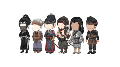 AN格式人物 古装人物带万能动作139