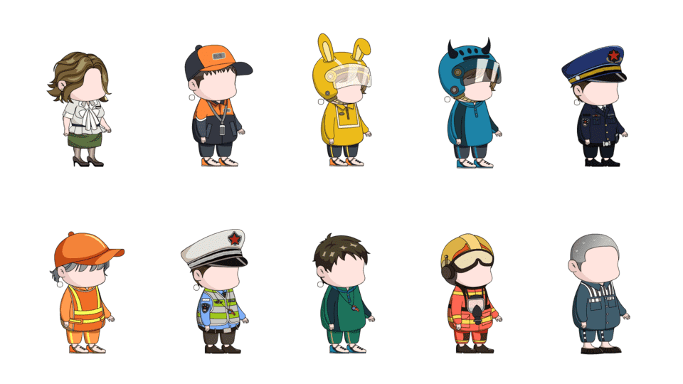 AN都市人物带万能动作 大肚人物12期