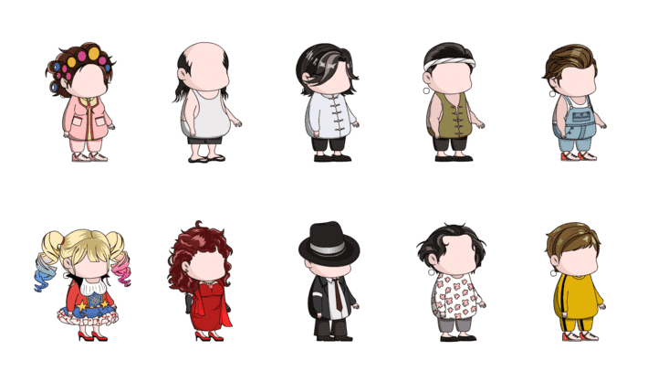 AN都市人物带万能动作 大肚人物13期