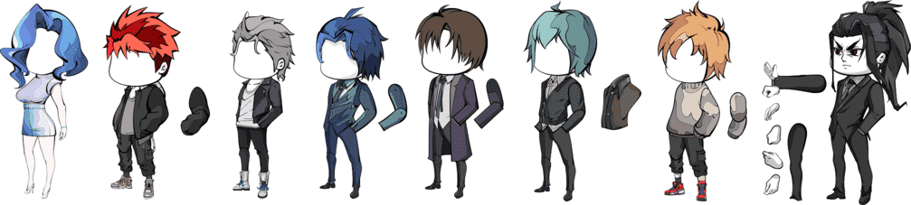 AN都市人物已分层 都市男人8个