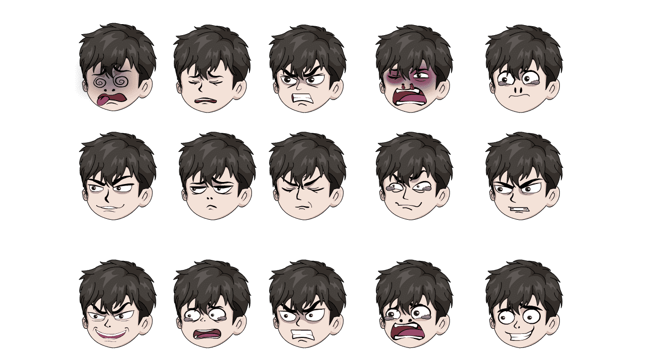 fla格式二次元男表情46