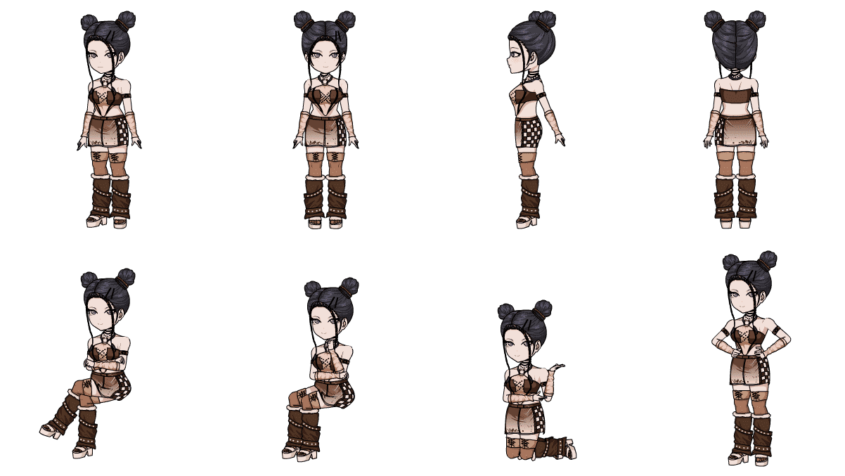 AN格式人物 双丸子头辣妹