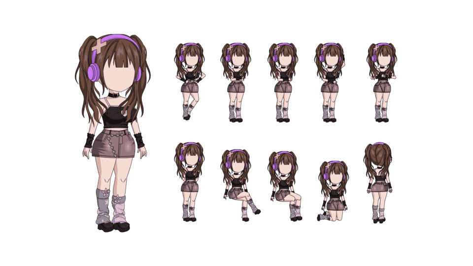 AN都市人物带万能动作 女人物137