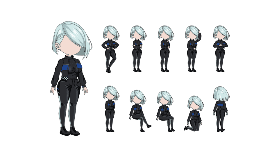 AN都市人物带万能动作 女人物139