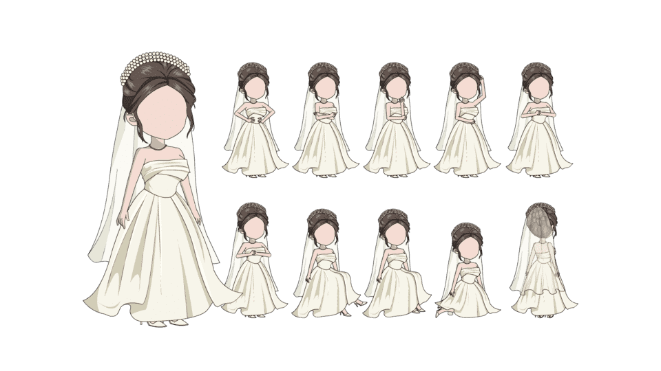 AN都市人物带万能动作 女人物140