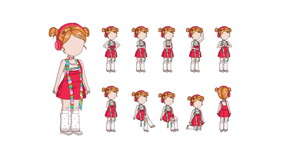 AN都市人物带万能动作 女人物146