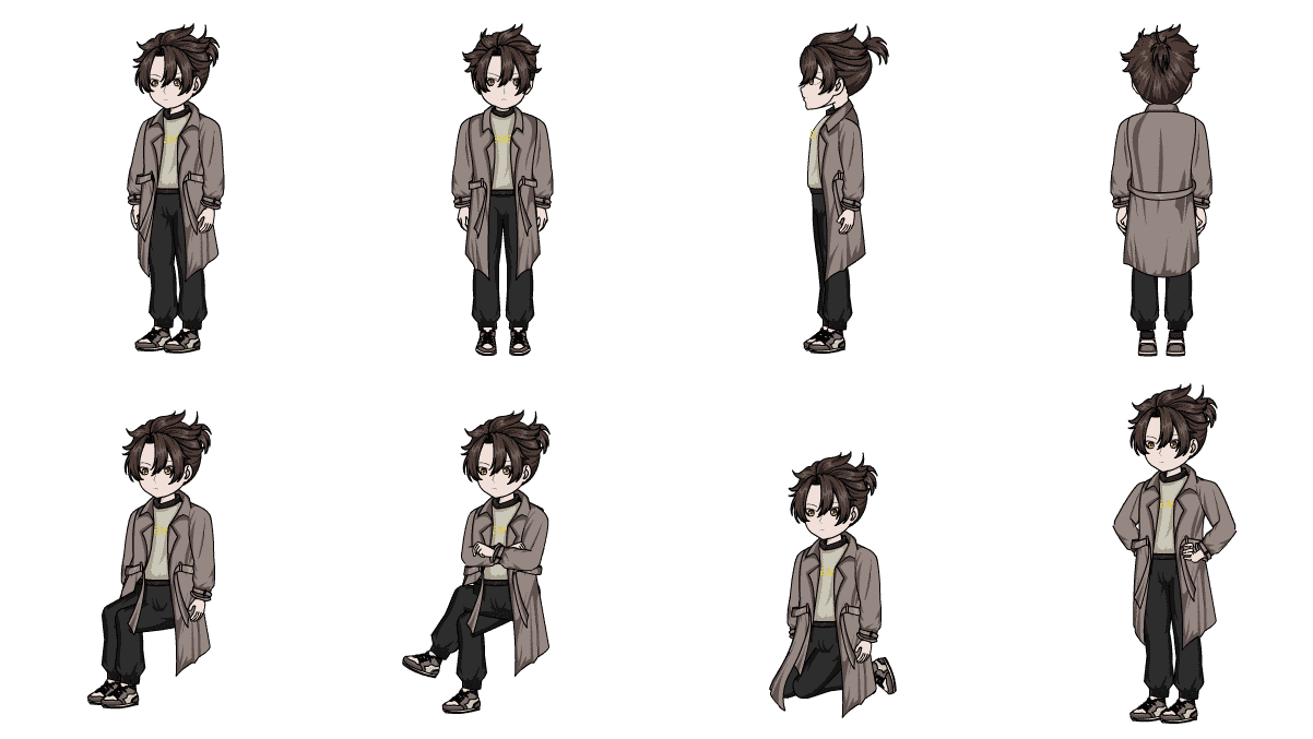 AN格式人物 棕发风衣少年