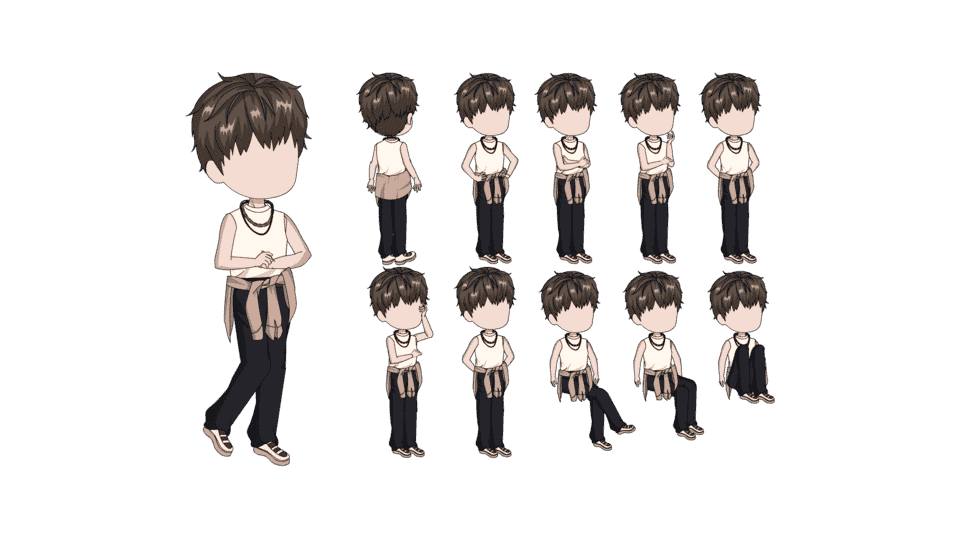 AN都市人物带万能动作 男人物132