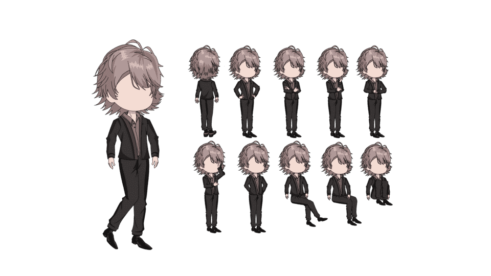 AN都市人物带万能动作 男人物135