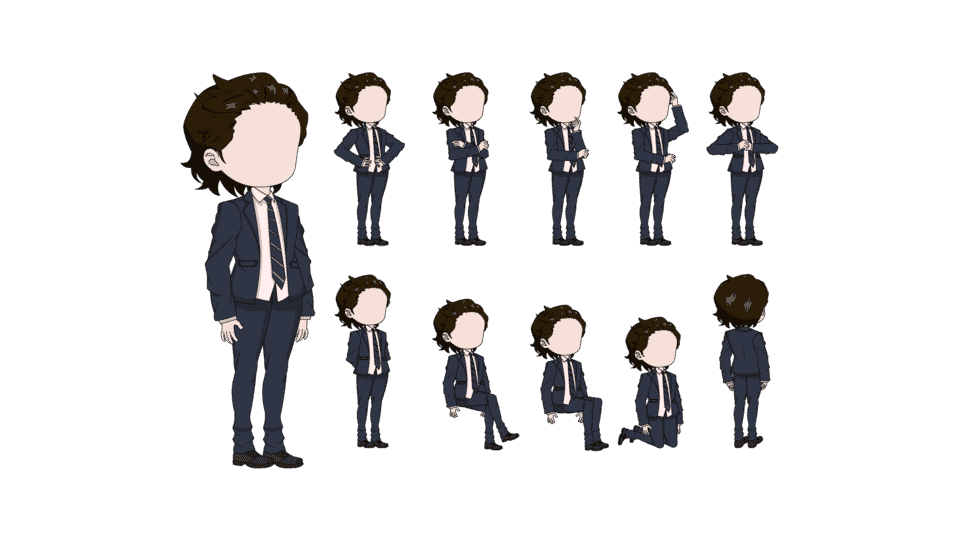 AN都市人物带万能动作 男人物155