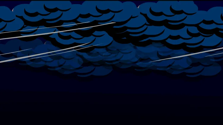 AN特效，【天气】乌云和闪电