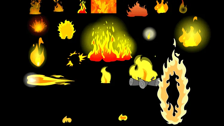 AN特效，【火】常用火合集02