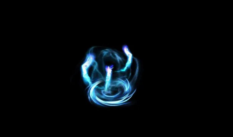 AN攻击特效素材，摄魂夺魄释放