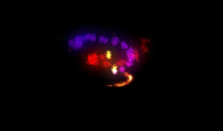 AN攻击特效素材，三味真火出图