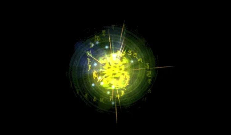 AN攻击特效素材，摄神咒出图