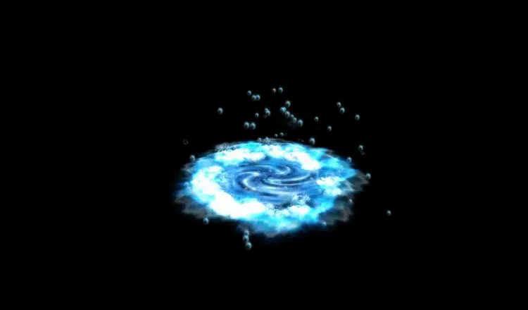 AN攻击特效素材，水涡