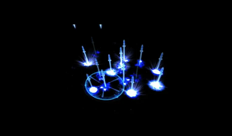 AN攻击特效素材，万剑归宗