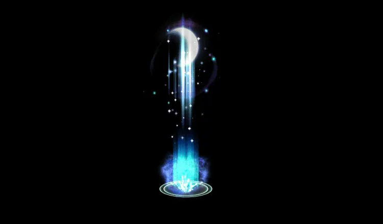 AN攻击特效素材，星光陨落