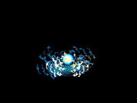 能量光柱爆炸冲击波