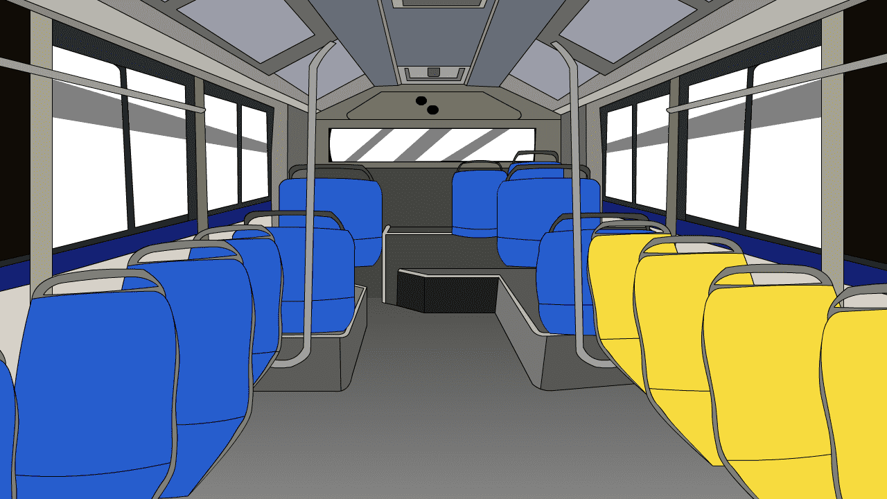 AN格式场景，公交车