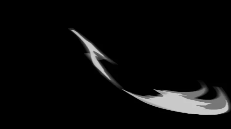 AN白色攻击特效，白色风攻击02