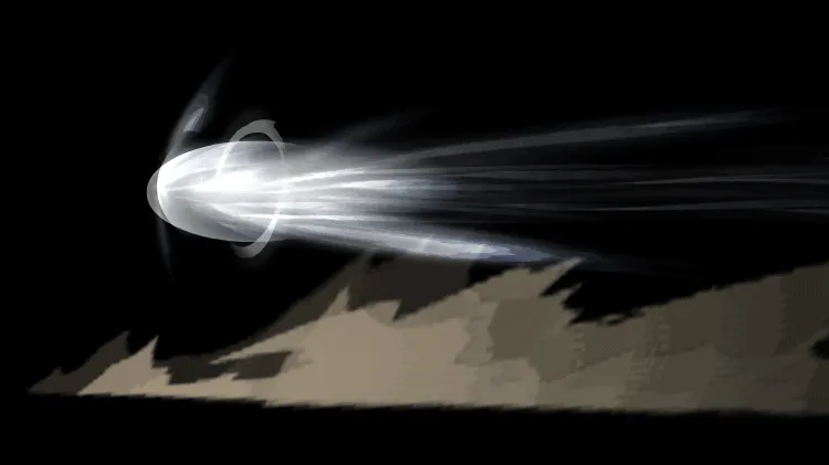 AN白色攻击特效，白色缓冲攻击