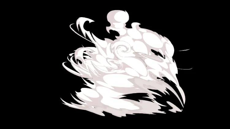 AN白色攻击特效，白色团雾