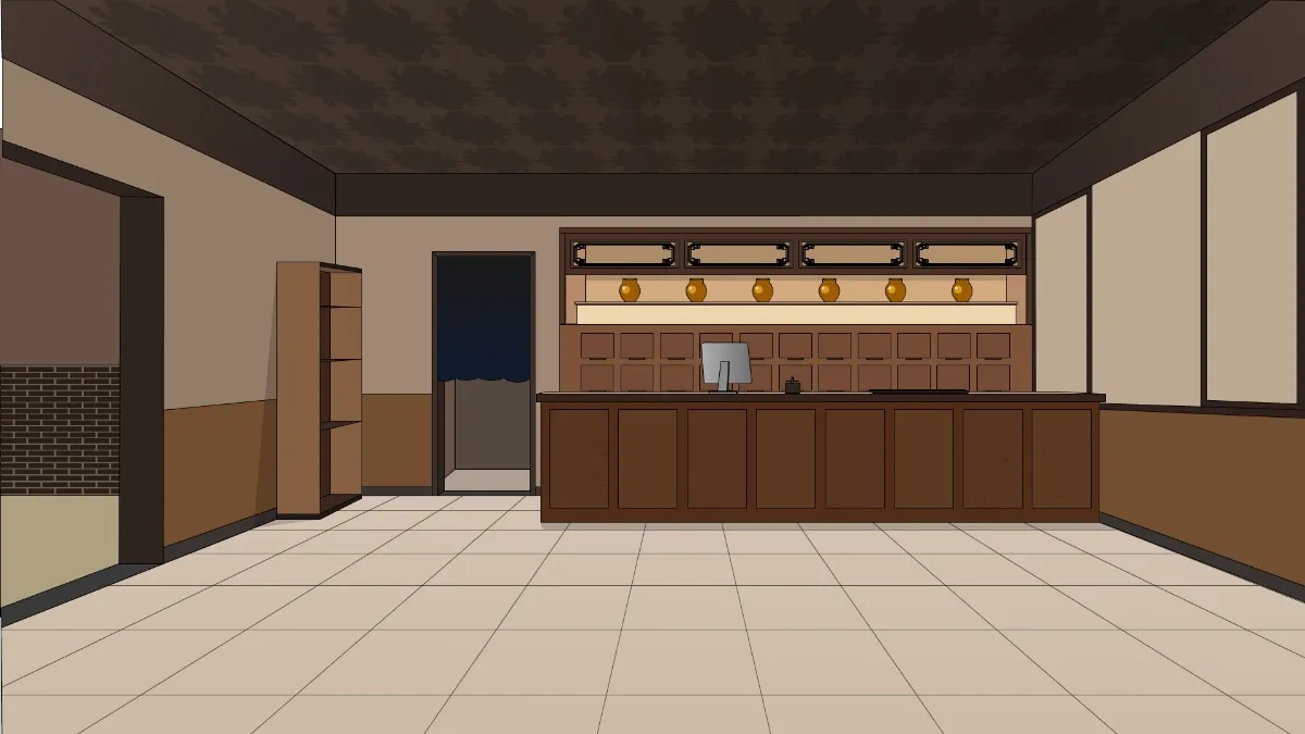 AN格式场景，中药房