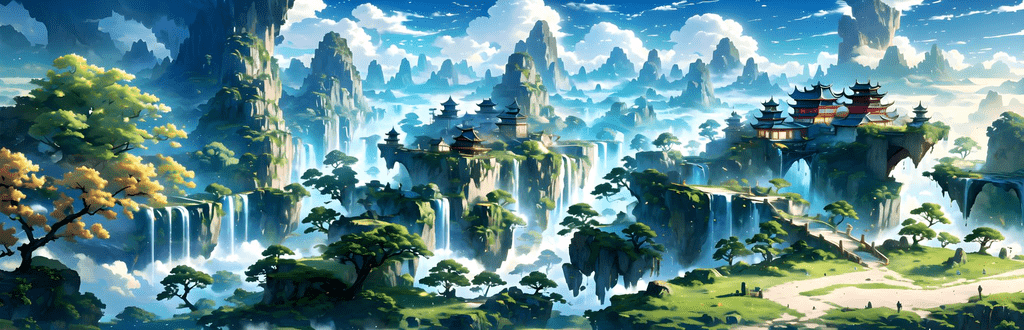 高清场景图片，仙境空岛 (7)