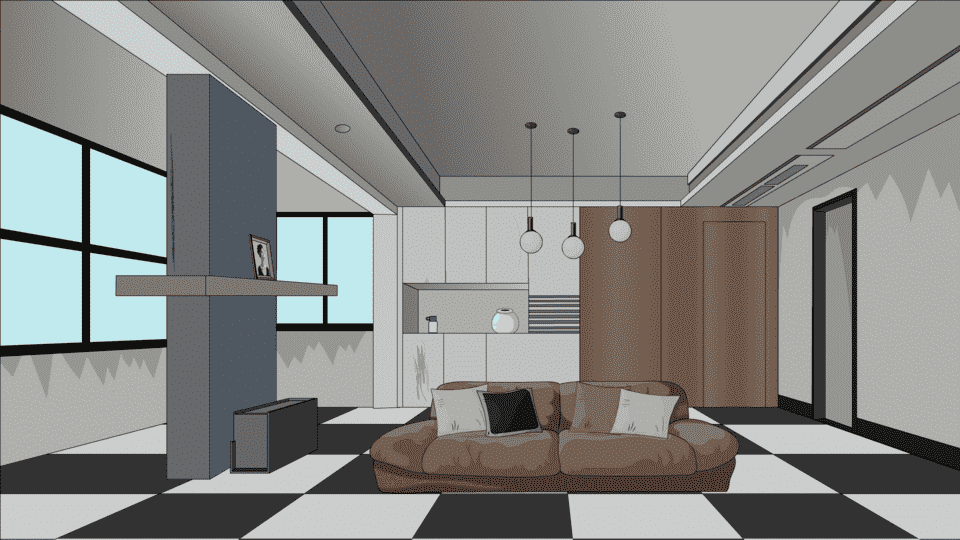 AN格式场景，房间室内2