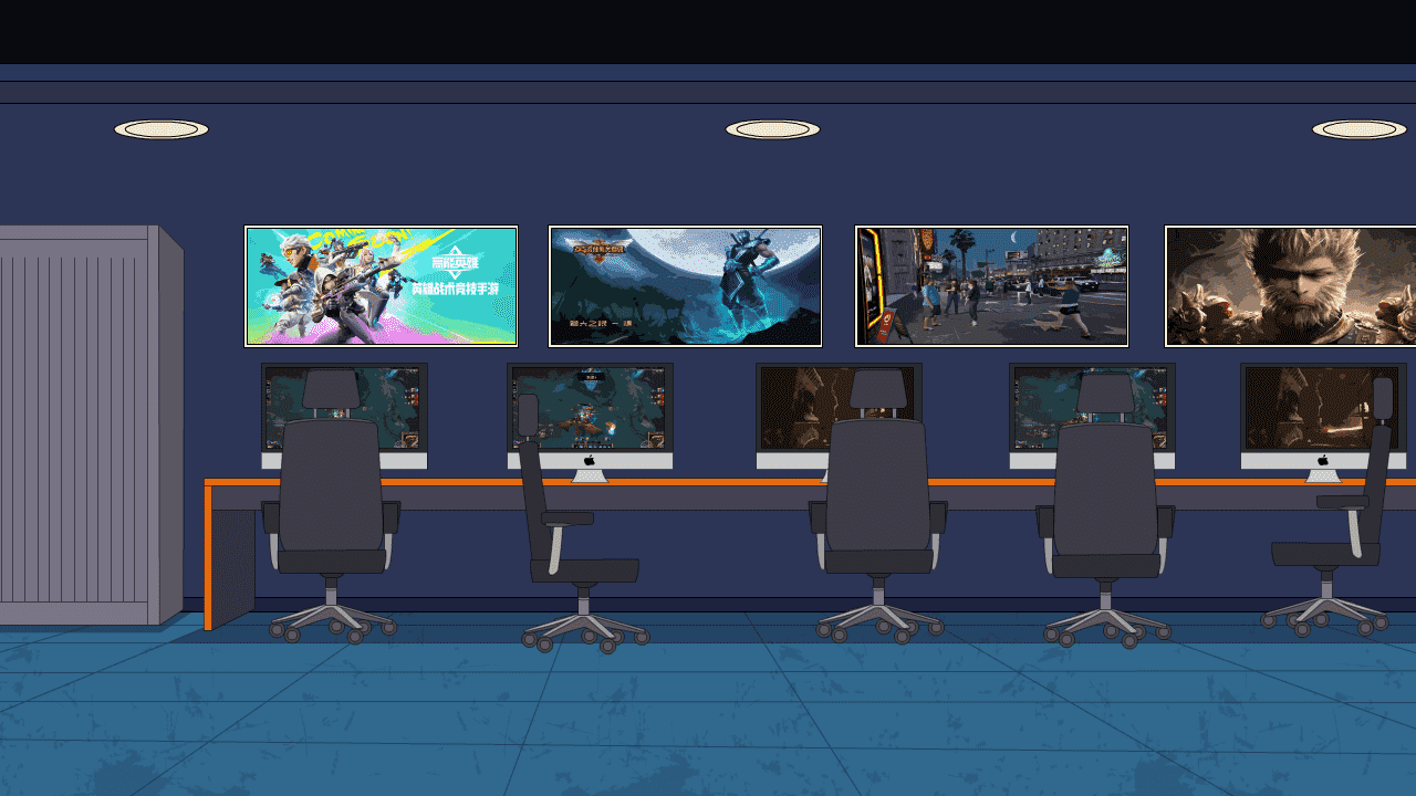 AN格式场景，网吧