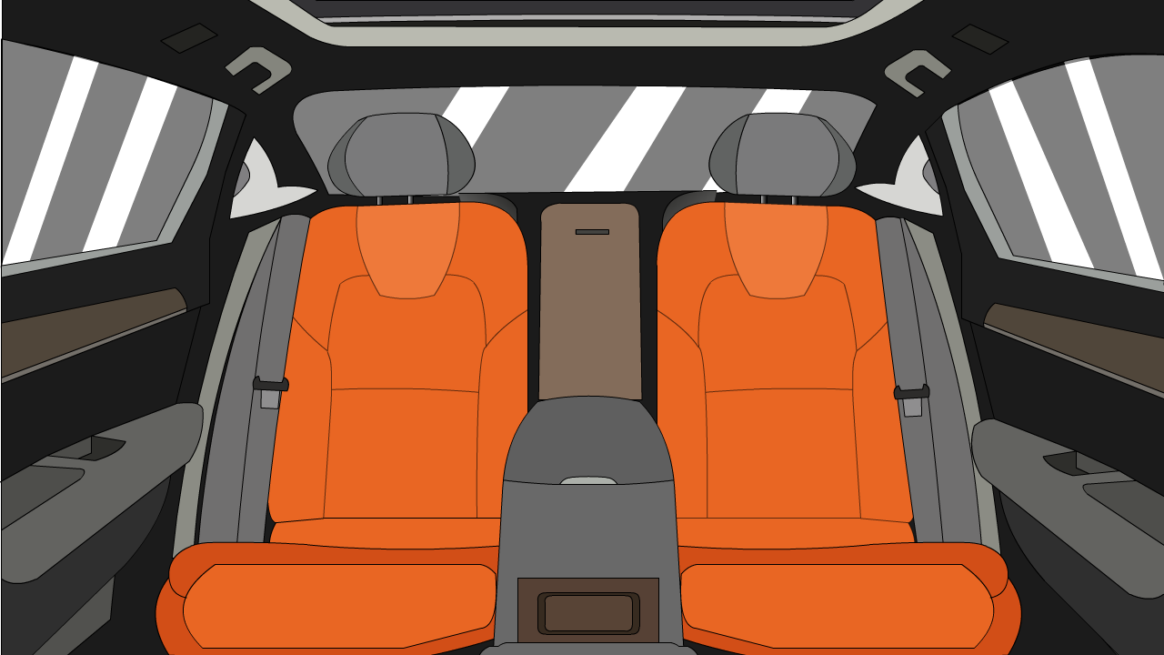 AN格式场景，车内