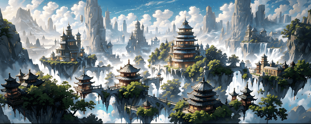 高清场景图片，仙境空岛 (16)